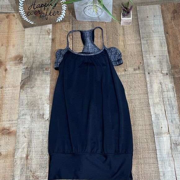 Lululemon Coal Strata Stripe No Limits Tank - Picture 8 of 9